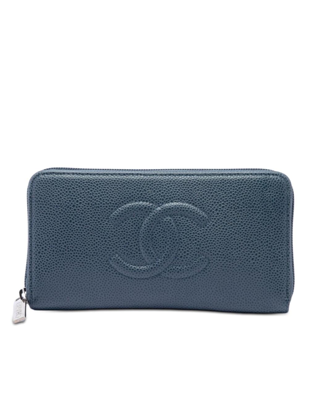 Chanel Cc Caviar Zip Around Long Wallet #320457C60B